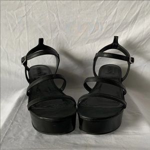 Forever 21 Black Platform Sandals